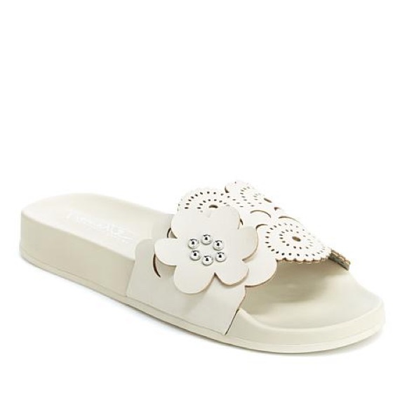 Nanette Lepore Shoes - Nanette Lepore Maria Slides Off White Size 7.5